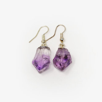 Amethyst Point Earrings