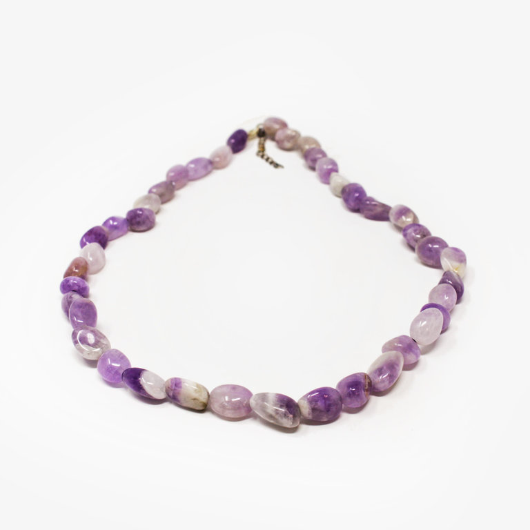 Amethyst Tumbled Necklace