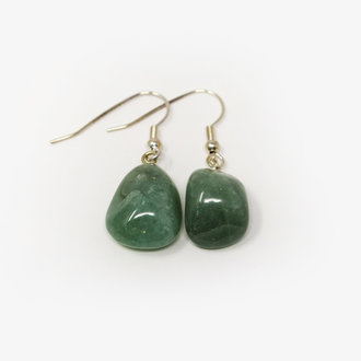 Aventurine Tumbled Earrings