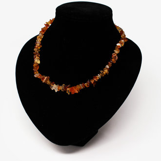Carnelian Gem Chip Necklace