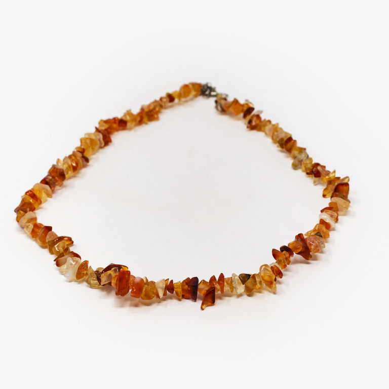 Carnelian Gem Chip Necklace