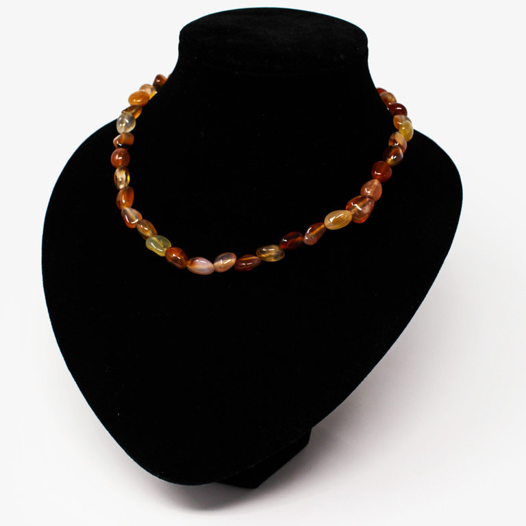 Carnelian Tumbled Necklace