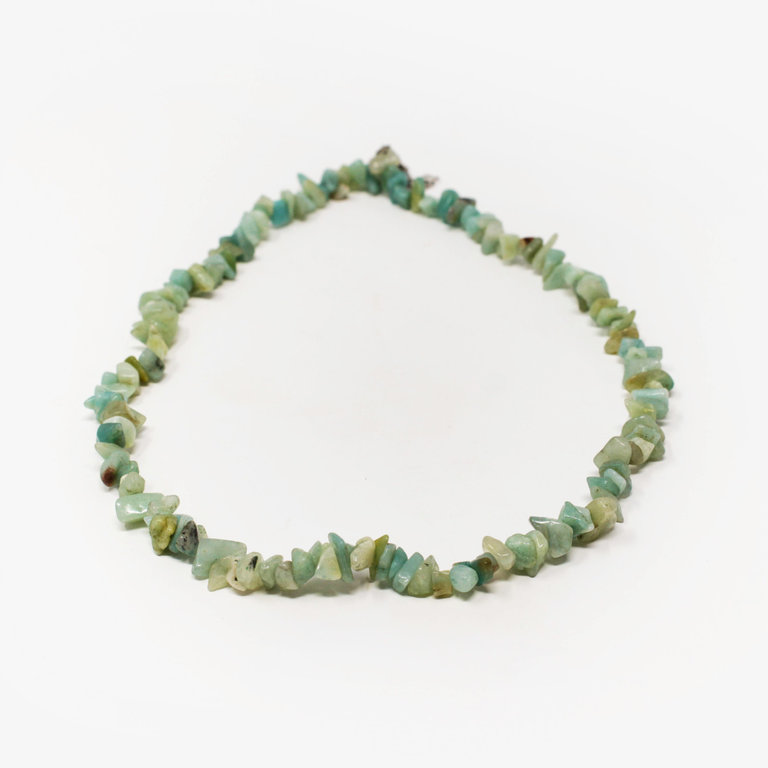 Chrysoprase Gem Chip Necklace