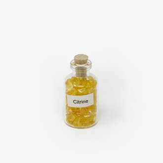 Citrine Gemstone Chip Bottle Citrine Gemstone Chip Bottle