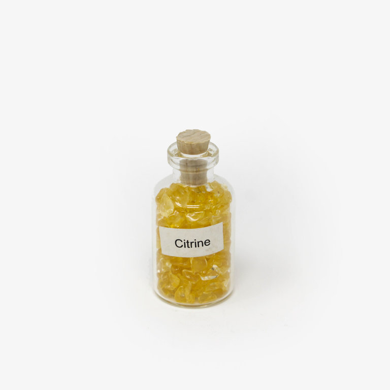 Citrine Gemstone Chip Bottle