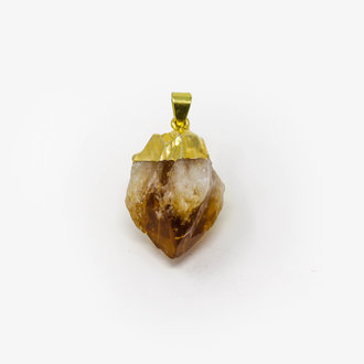 Citrine Gold Plated Pendant