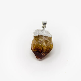 Citrine Silver Plated Pendant Citrine Silver Plated Pendant