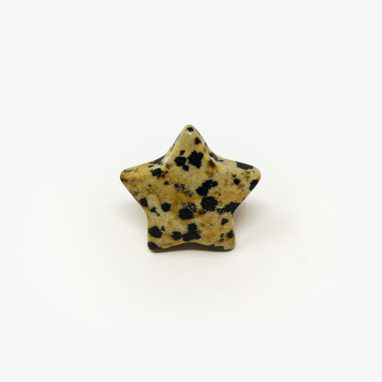 Dalmatian Jasper Drilled Star Pendant