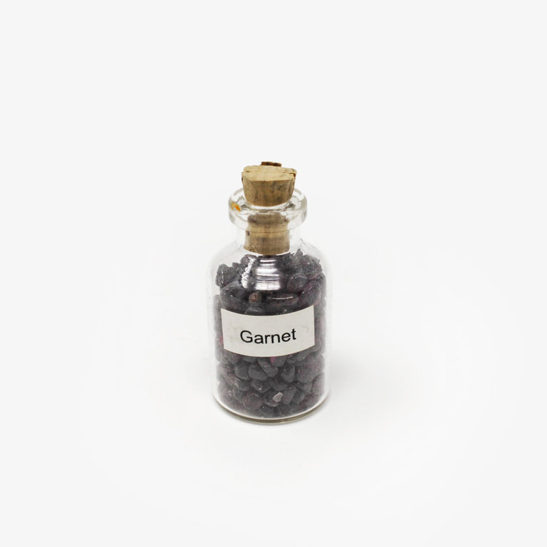 Garnet Gemstone Chip Bottle