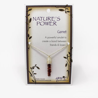 Garnet Nature's Power Necklace