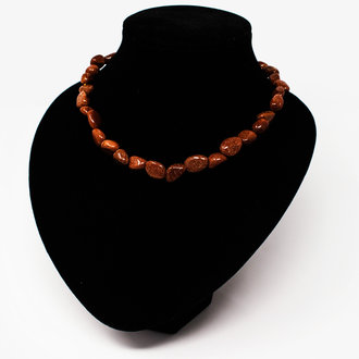 Goldstone Tumbled Necklace