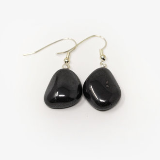 Hematite Tumbled Earrings