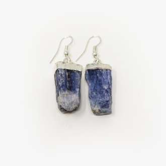Kyanite Silver Plated Earrings