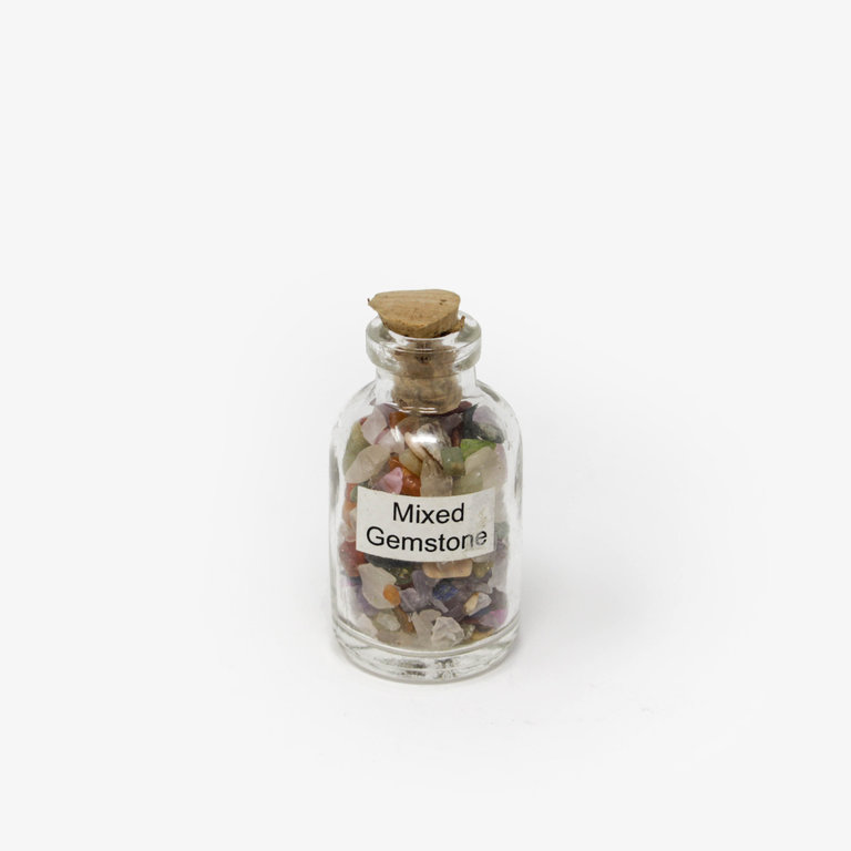 Mixed Gemstone Chip Bottle