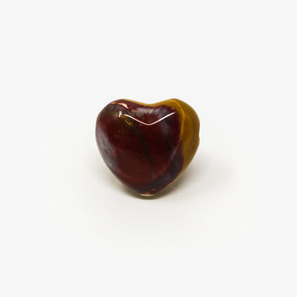 Mookaite Jasper Drilled Heart Pendant