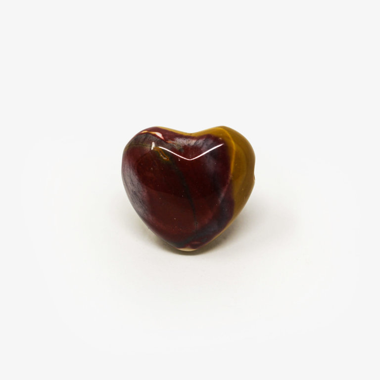 Mookaite Jasper Drilled Heart Pendant