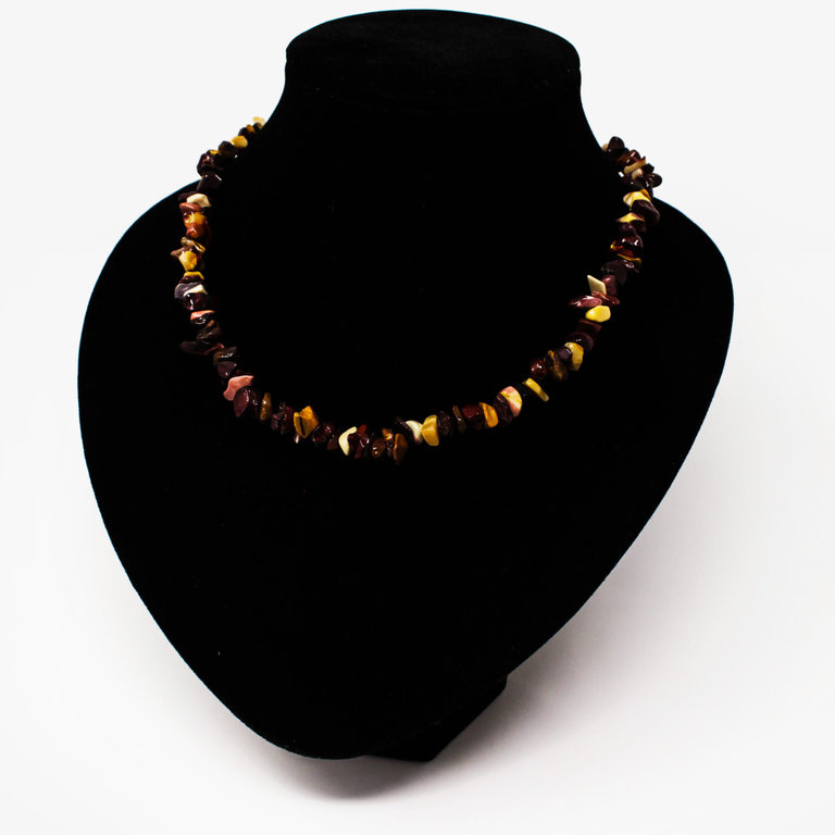 Mookaite Jasper Gem Chip Necklace