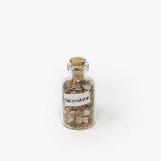 Moonstone Gemstone Chip Bottle