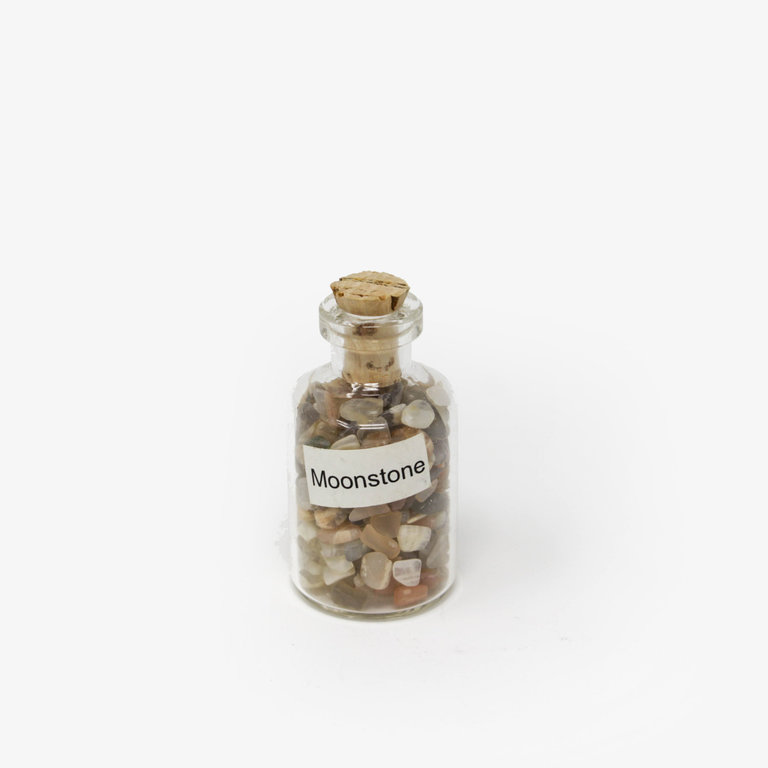 Moonstone Gemstone Chip Bottle