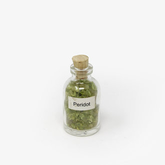 Peridot Gemstone Chip Bottle
