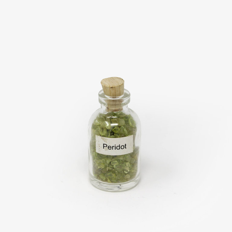 Peridot Gemstone Chip Bottle