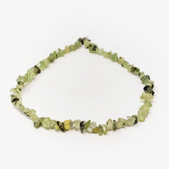 Prehnite Gem Chip Necklace