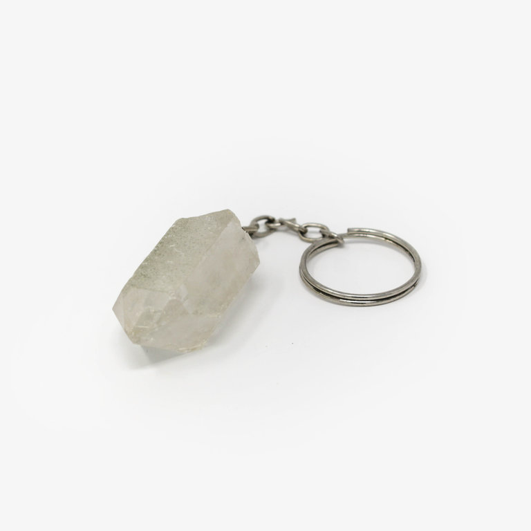 Clear Quartz Keychain