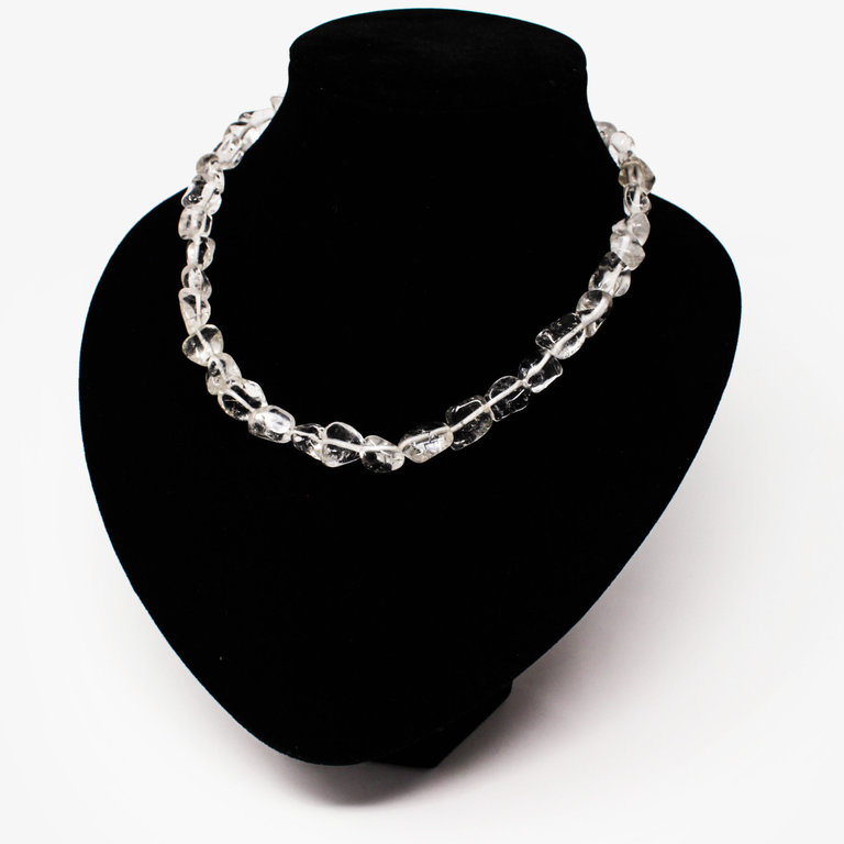 Clear Quartz Tumbled Necklace