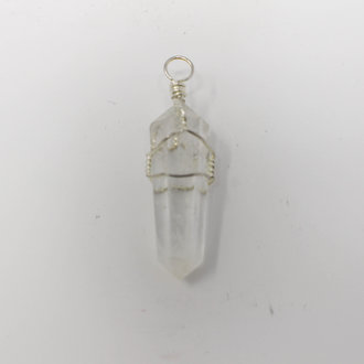 Clear Quartz Wire Wrapped Pendant