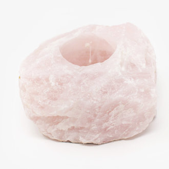 Rose Quartz Candle Holder
