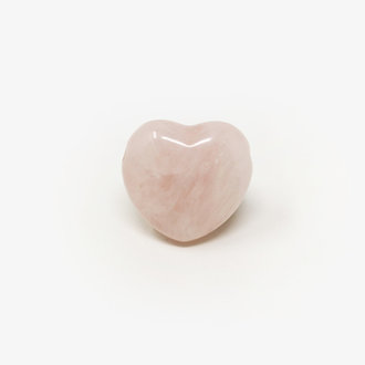 Rose Quartz Drilled Heart Pendant