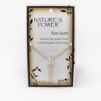 Rose Quartz Nature's Power Necklace