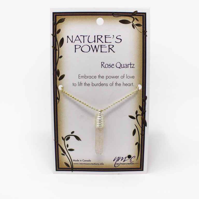 Rose Quartz Nature's Power Necklace