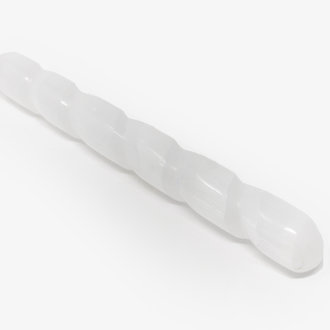 Selenite Spiral Wand