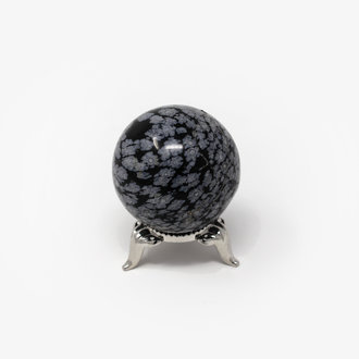 Snowflake Obsidian Sphere - Small