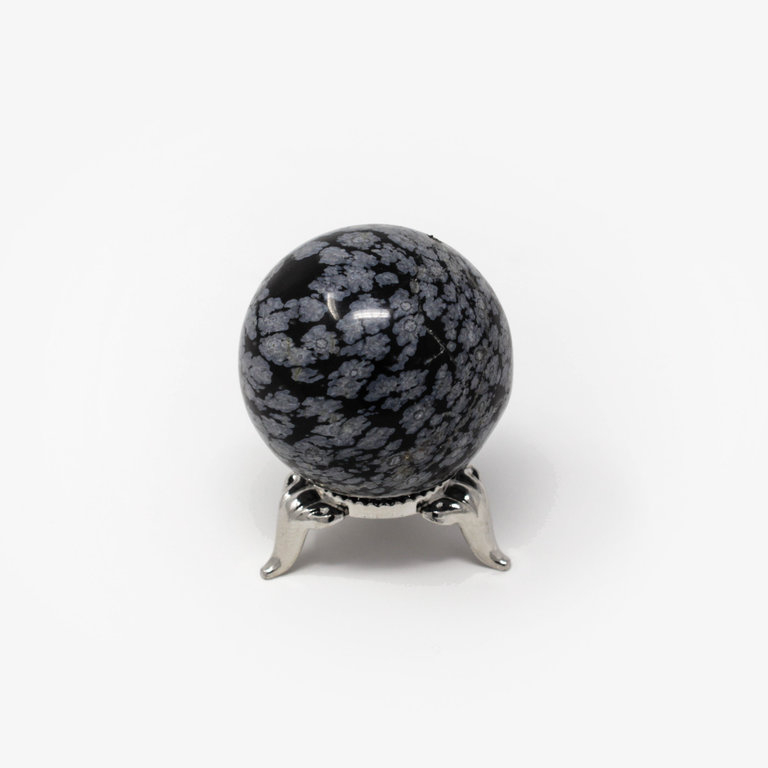 Snowflake Obsidian Sphere - Small