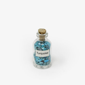 Turquoise Gemstone Chip Bottle