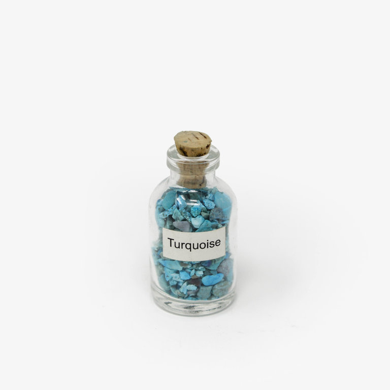 Turquoise Gemstone Chip Bottle