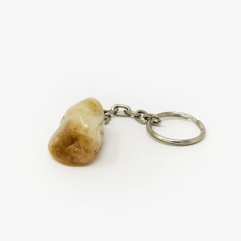 Tumbled Citrine Keychain