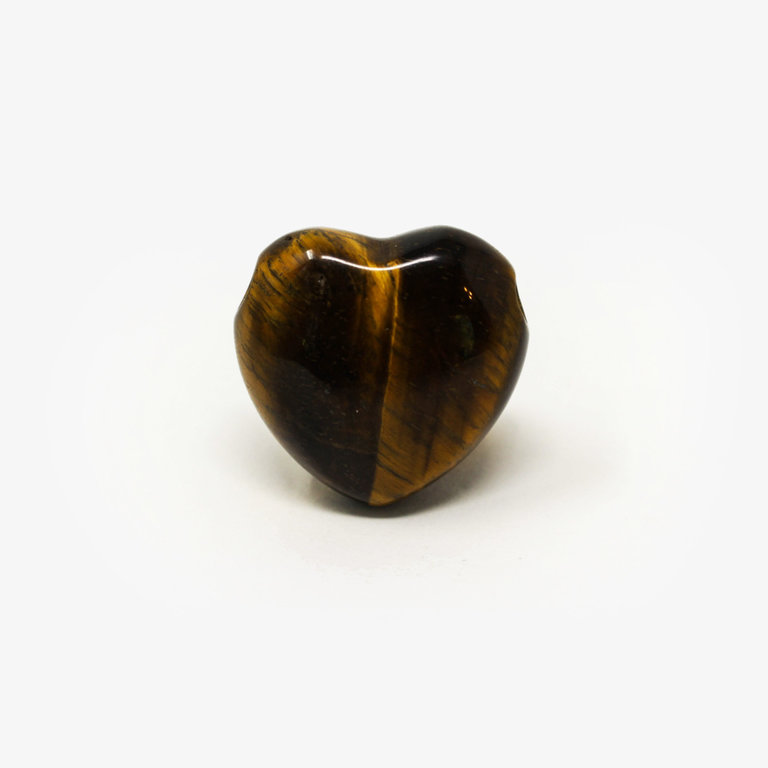 Tiger's Eye Drilled Heart Pendant