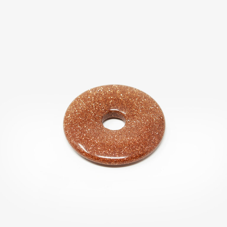 Goldstone Donut Pendant