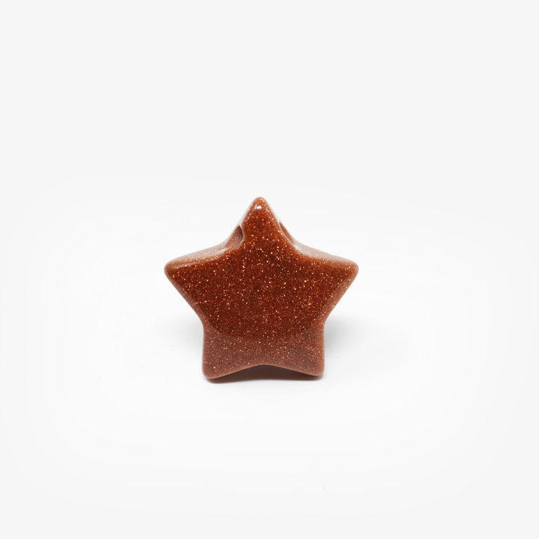 Goldstone Drilled Star Pendant