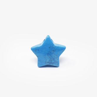 Blue Howlite Drilled Star Pendant