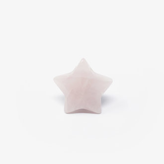 Rose Quartz Drilled Star Pendant