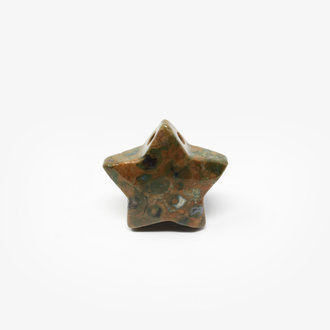 Rhyolite Drilled Star Pendant