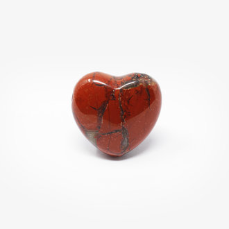 Red Jasper Drilled Heart Pendant
