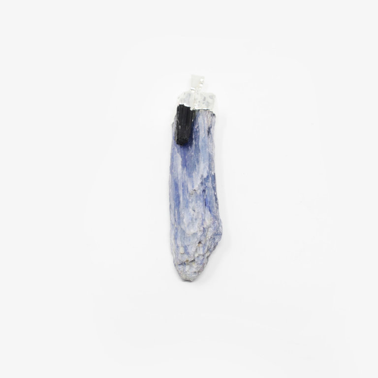 Kyanite Pendant W/ Tourmaline