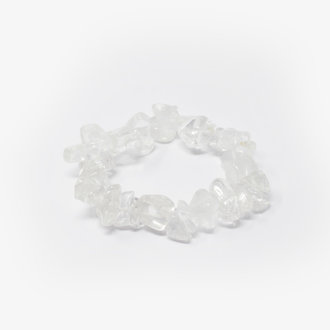 Clear Quartz Chip Bracelet Large