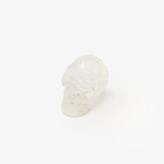 Clear Quartz Drilled Skull Pendant
