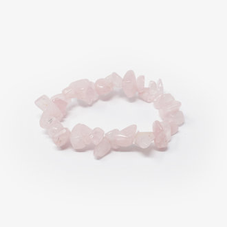 Rose Quartz Chip Bracelet Large